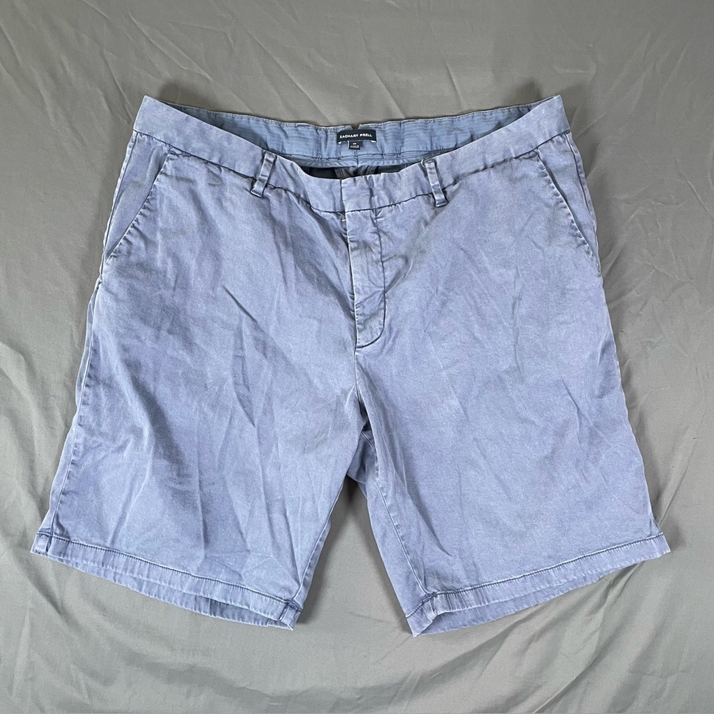 Zachary Prell Chino Shorts Men's Size 40 Blue Preppy Designer Golf Business